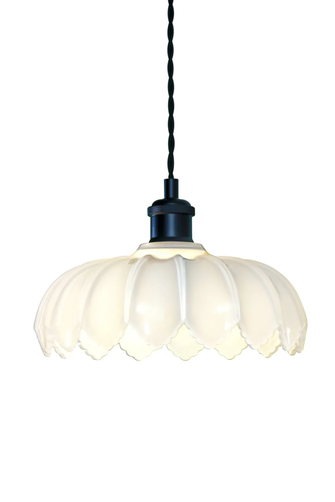 SOFIA Fönsterlampa 25cm Svart/Opalvit