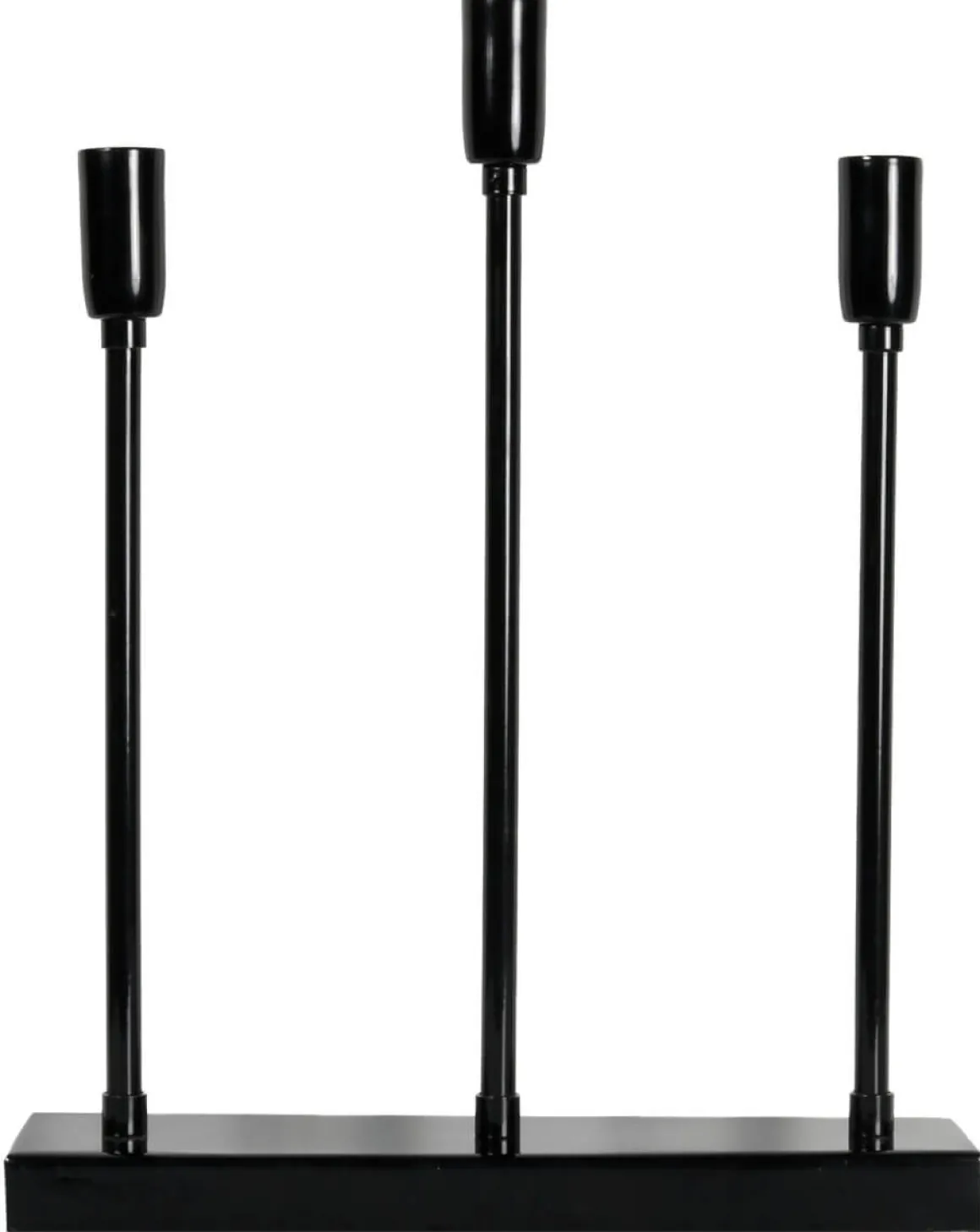 SOFT CHRISTMAS Ljusstake 3L 34cm Svart