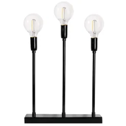 SOFT CHRISTMAS Ljusstake 3L 34cm Svart