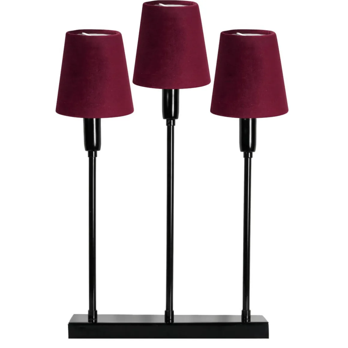 SOFT CHRISTMAS Ljusstake 3L 34cm Svart