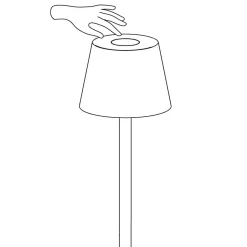 SOFY Golvlampa Utomhus 140cm IP65 Grå