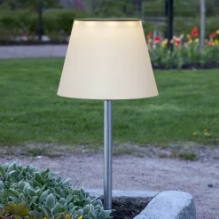 SOLINI Solcellslampa 90cm Vit