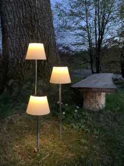 SOLINI Solcellslampa 90cm Vit