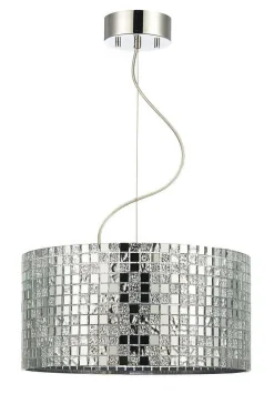 SPEGELMOSAIK Takpendel 40cm Krom