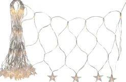 STARNET Ljusnät 4,8*0,4m 160LED IP44 Varmvit/Transparent