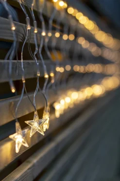 STARNET Ljusnät 4,8*0,4m 160LED IP44 Varmvit/Transparent