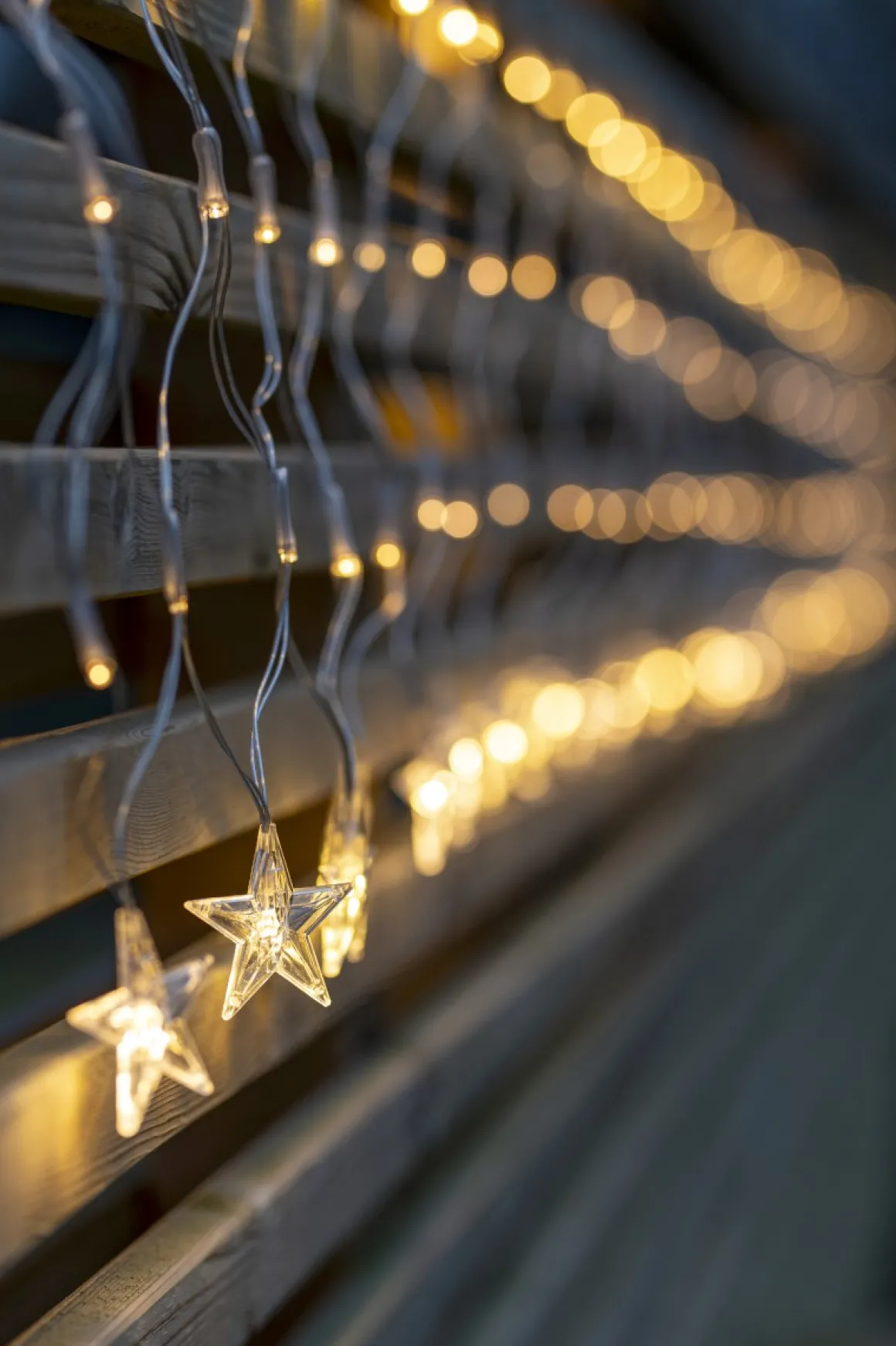 STARNET Ljusnät 4,8*0,4m 160LED IP44 Varmvit/Transparent