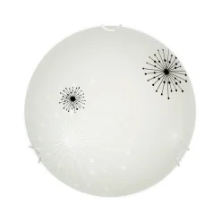 STELLA LED-Plafond 30cm Frostad/Mönster