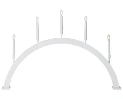 STORM BÅGE Träljusstake 89cm Vit