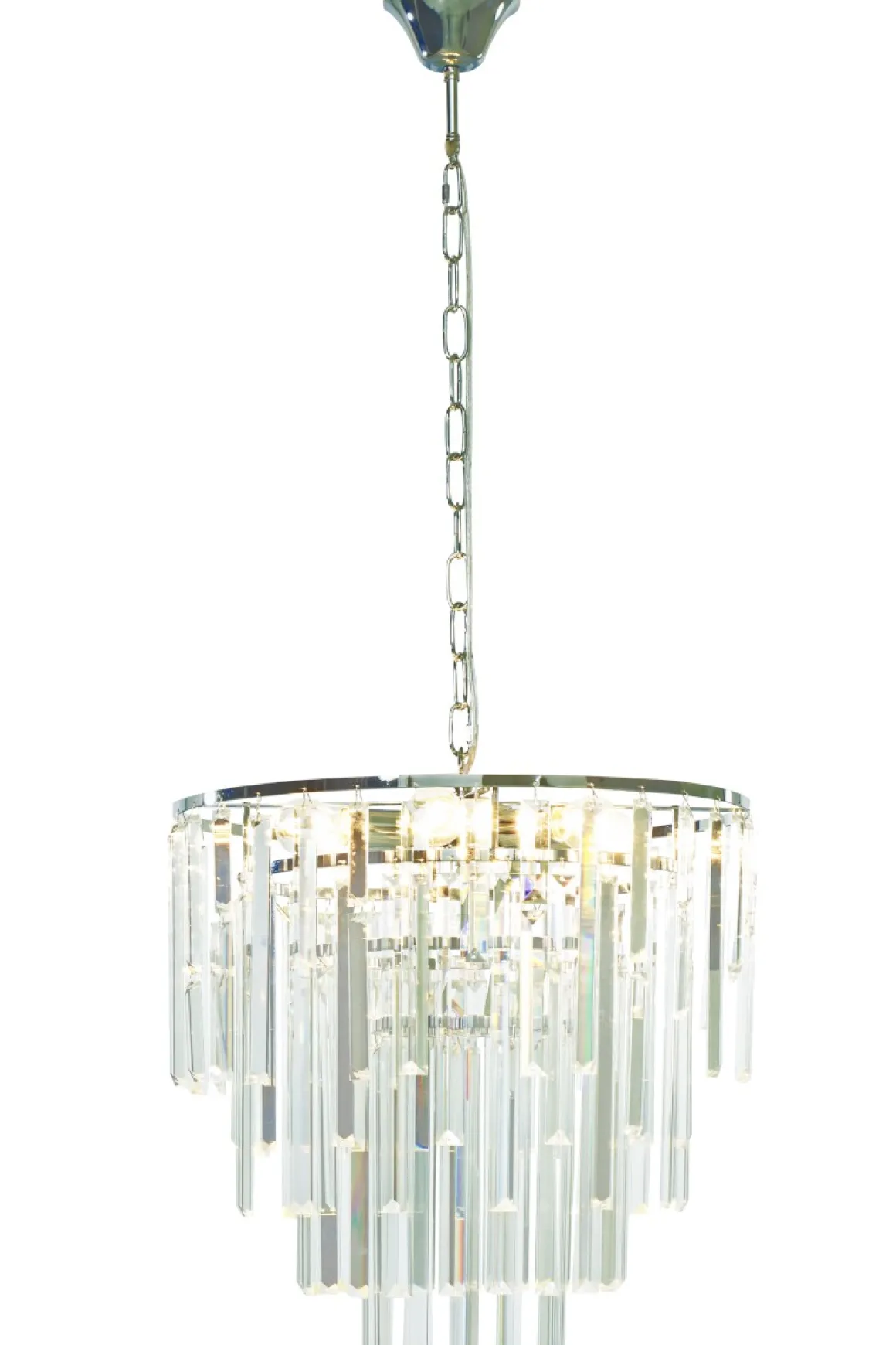 STRATI Taklampa 45cm Krom/Klar