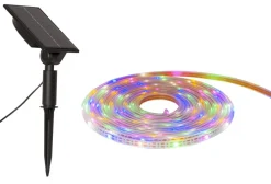 STRIP LIGHT Solcellsslinga 5m Flerfärgad