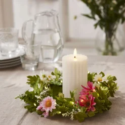 SUMMER Krans 30cm 15LED Grön Batteri