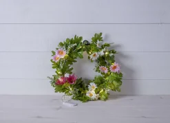 SUMMER Krans 30cm 15LED Grön Batteri