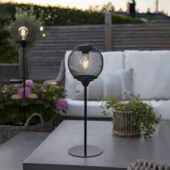 SUNLIGHT - TABLE Solcellsdekoration 45cm Svart