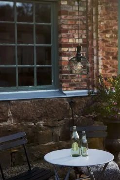 SUNLIGHT Solcellsdekoration 24cm Svart IP44