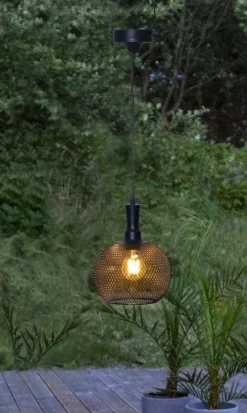 SUNLIGHT Solcellsdekoration 24cm Svart IP44