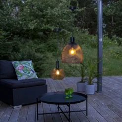 SUNLIGHT Solcellsdekoration 35cm Svart IP44