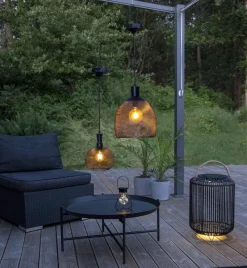 SUNLIGHT Solcellsdekoration 48cm Svart IP44