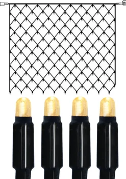 SYSTEM 24 EXTRA Ljusnät 2m 140LED Varmvit/Svart IP44