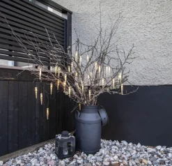 SYSTEM DECOR EXTRA Istappsslinga 5m 50LED Varmvit/Svart IP44