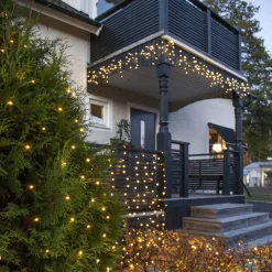 SYSTEM DECOR EXTRA Istappsslinga 4m 140LED Varmvit/Svart IP44