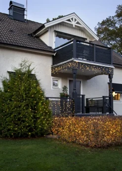 SYSTEM DECOR EXTRA Istappsslinga 4m 140LED Varmvit/Svart IP44