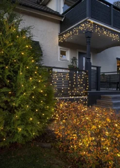 SYSTEM DECOR EXTRA Istappsslinga 3m 126LED Varmvit/Svart IP44