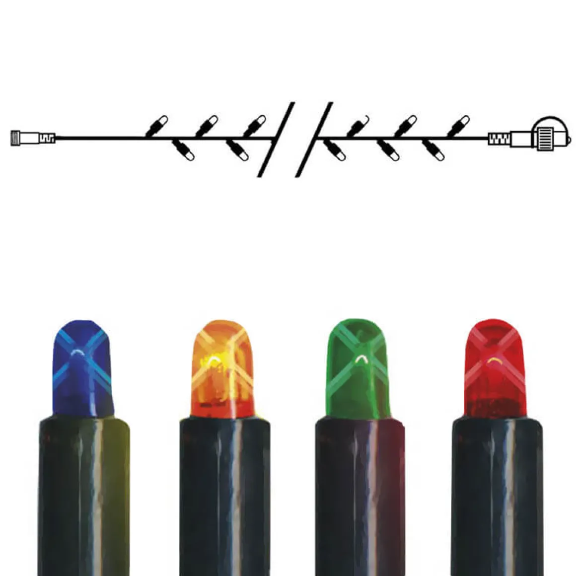 SYSTEM EXPO Ljusslinga Extra 10m IP44 Flerfärgad