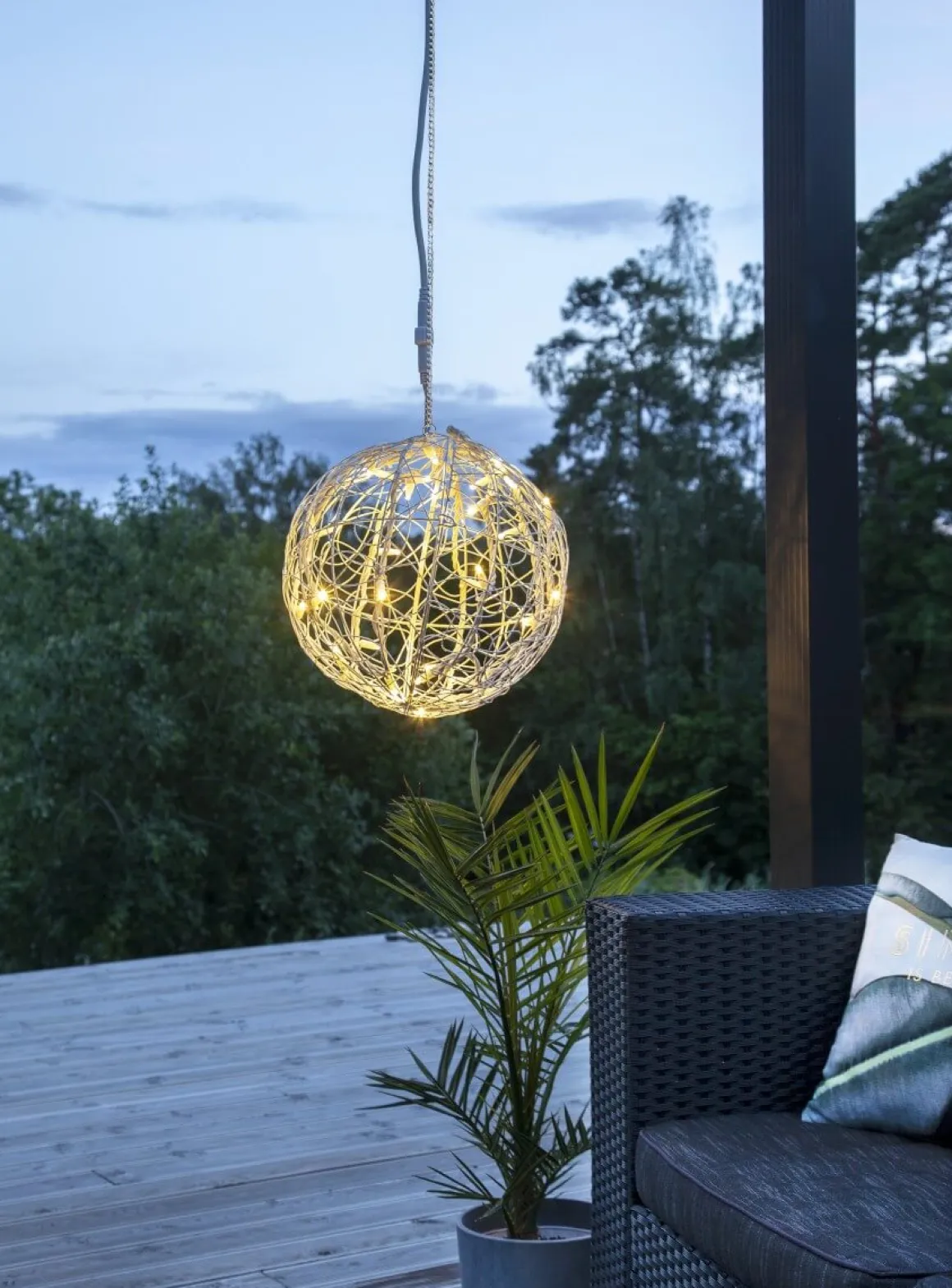 SYSTEM LED EXTRA Boll 35cm 30LED Varmvit/Vit IP44