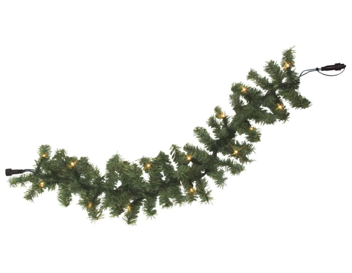 SYSTEM LED EXTRA Girland 6m 100LED Varmvit/Grön IP44