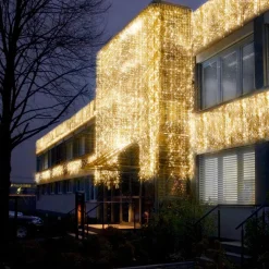 SYSTEM LED EXTRA Ljusgardin 4m 204LED Varmvit/Svart IP44