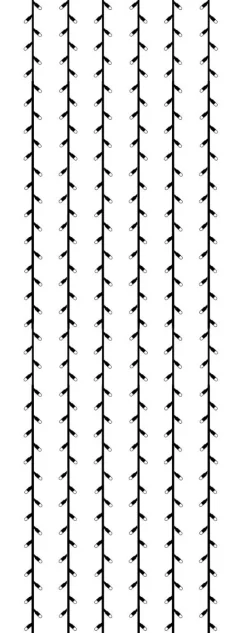 SYSTEM LED EXTRA Ljusgardin 4m 204LED Varmvit/Svart IP44