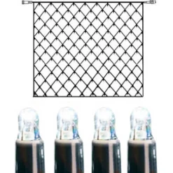 SYSTEM LED EXTRA Ljusnät 3m 192LED Kallvit/Svart IP44