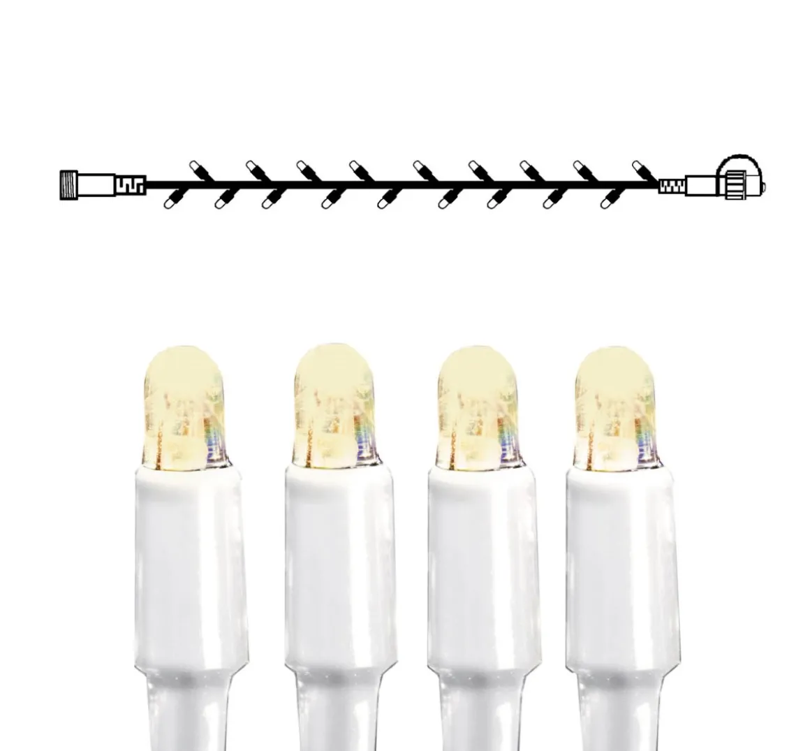 SYSTEM LED EXTRA Ljusslinga 5m 50LED Varmvit/Vit IP44