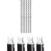 System LED Ljusgardin Extra 1x4m 204LED Svart/Kallvit