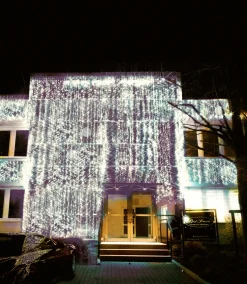 System LED Ljusgardin Extra 1x2m Kallvit/Vit