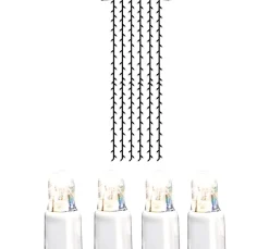 System LED Ljusgardin Extra 1x4m 204LED Vit/Kallvit