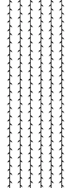 System LED Ljusgardin Extra 1*4m 204LED Svart/Kallvit