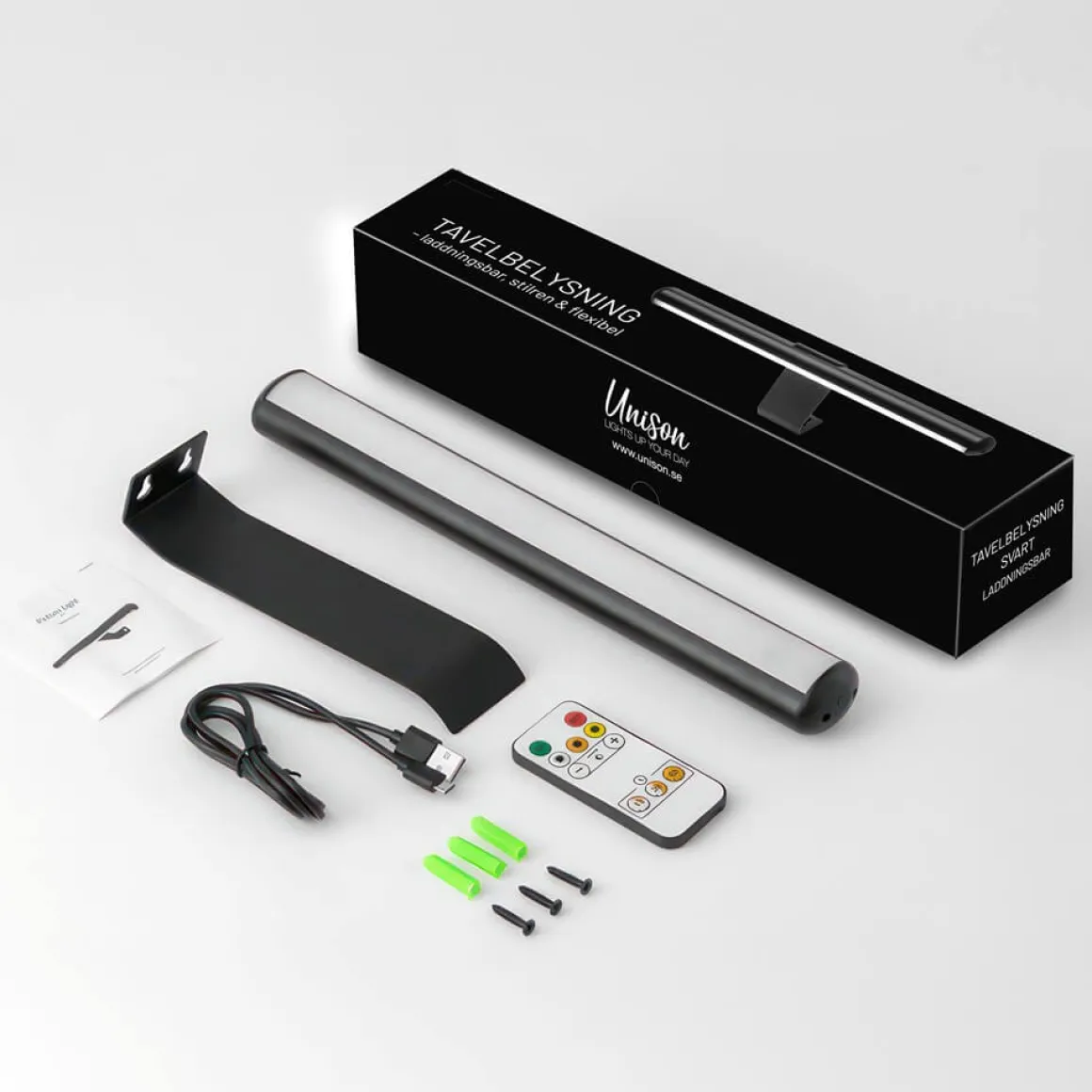 Tavelbelysning USB-Laddbar 32cm Mässing