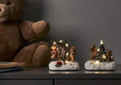 TEDVILLE Björnlek Batteri 10cm Flerfärgad