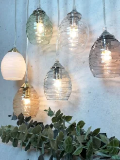 TELLUS Fönsterlampa 10cm Smoke