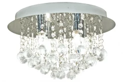 TERESA Plafond Bad 36cm Krom/Klar IP44