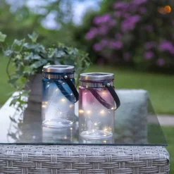 TINT Solcellsdekoration 15cm Blå IP44