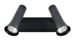 TORONTO Vägglampa Dubbel 27cm Svart