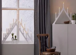 TORPA Ljusstake Vit 85cm