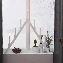 TORPA Ljusstake Vit 71cm