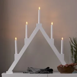 TORPA Träljusstake 57,5cm Vit