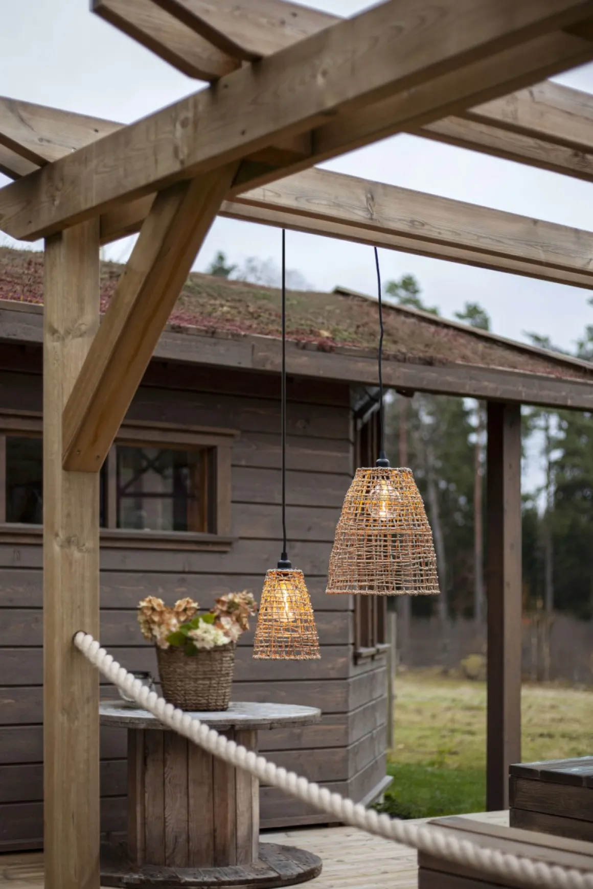 TOVE Lampskärm 23cm Natur IP44