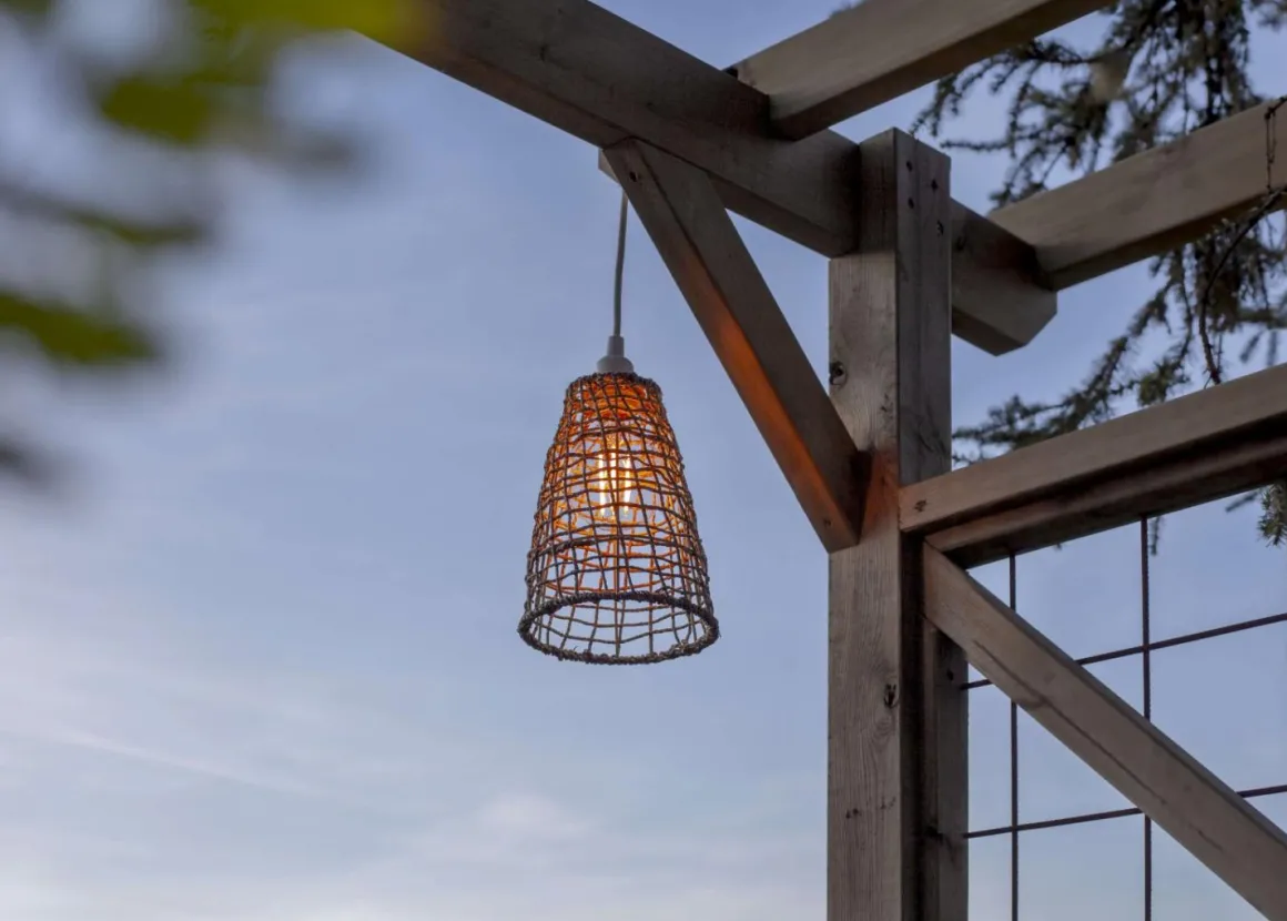 TOVE Lampskärm 23cm Natur IP44