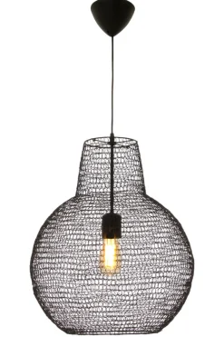 TRASSEL Taklampa Rund 45cm Svart